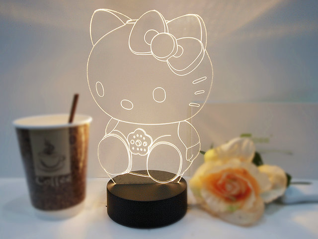3D Kitty LED台灯