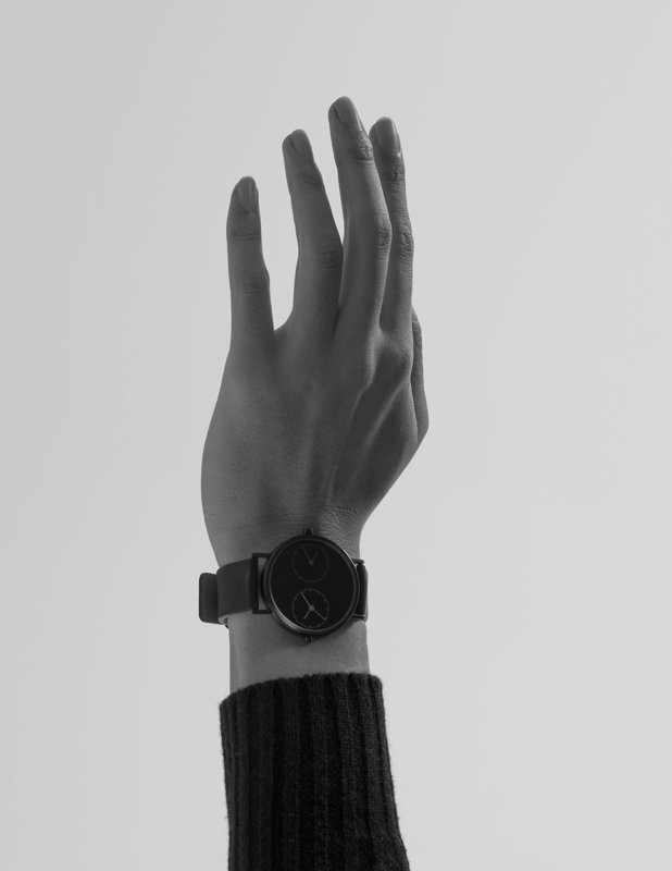 Kitmen Keung ·Long Distance 1.0系列双时针黑色手表
