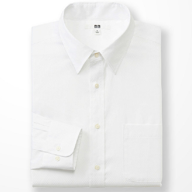 UNIQLO优衣库·精纺提花衬衫