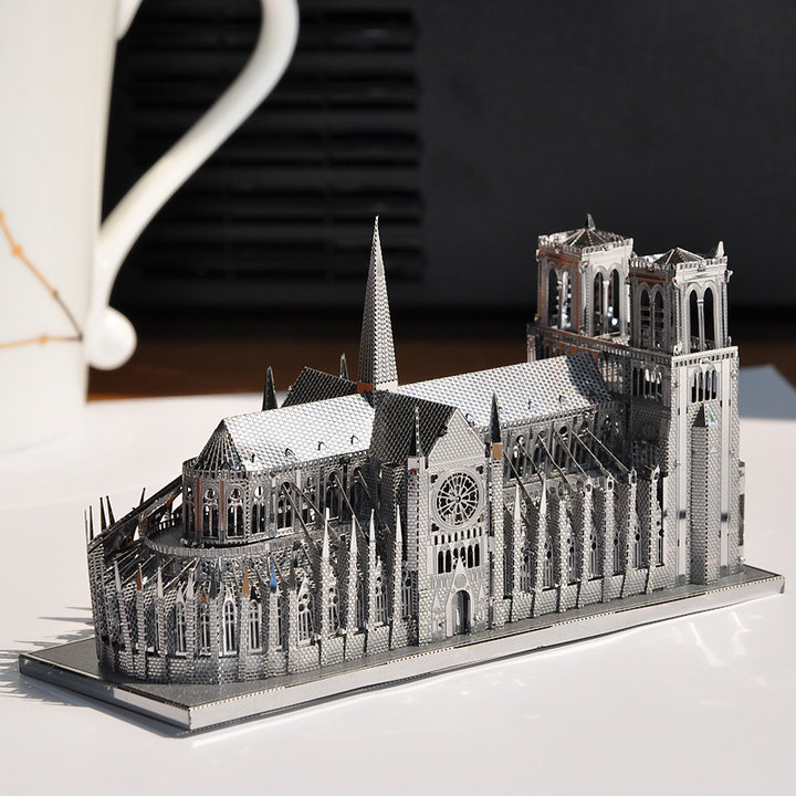 巴黎圣母院·3D立体金属模型